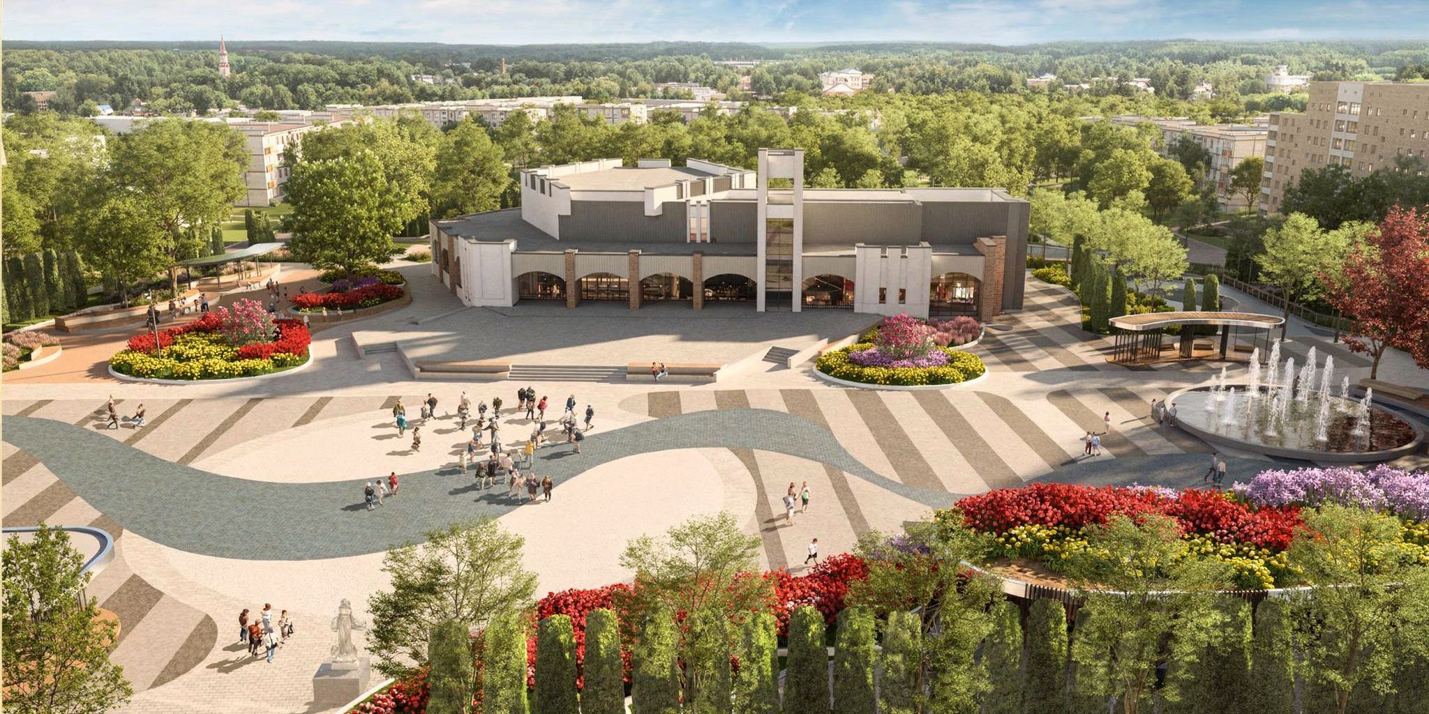 В Истре появится новая локация с фонтаном и амфитеатром