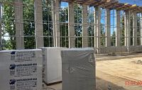 В Новопетровском завершаются монолитные работы на строительстве нового корпуса школы