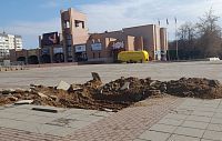 На площади Дружбы в Истре проводят археологические изыскания