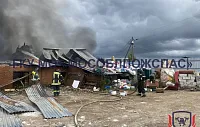 В Синево произошёл сильный пожар на складе