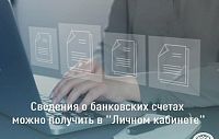 Сведения о своих банковских счетах можно получить в электронной форме 