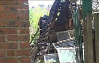 Последствия пожара на улице Народного Ополчения