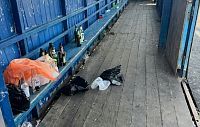 В Курсаково любители выпить облюбовали спортивную площадку