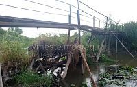 Пешеходный мост через Маглушу: вместо капремонта залатали дыры