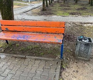 Невзрачные лавки в так называемом сквере на Босова привлекают только маргиналов