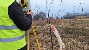 Начались подготовительные работы перед строительством ледового дворца в Полево